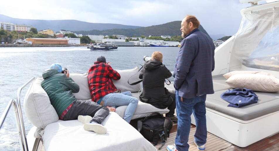 Her jakter Se og Hør på brudefølget i 90 fots båt
