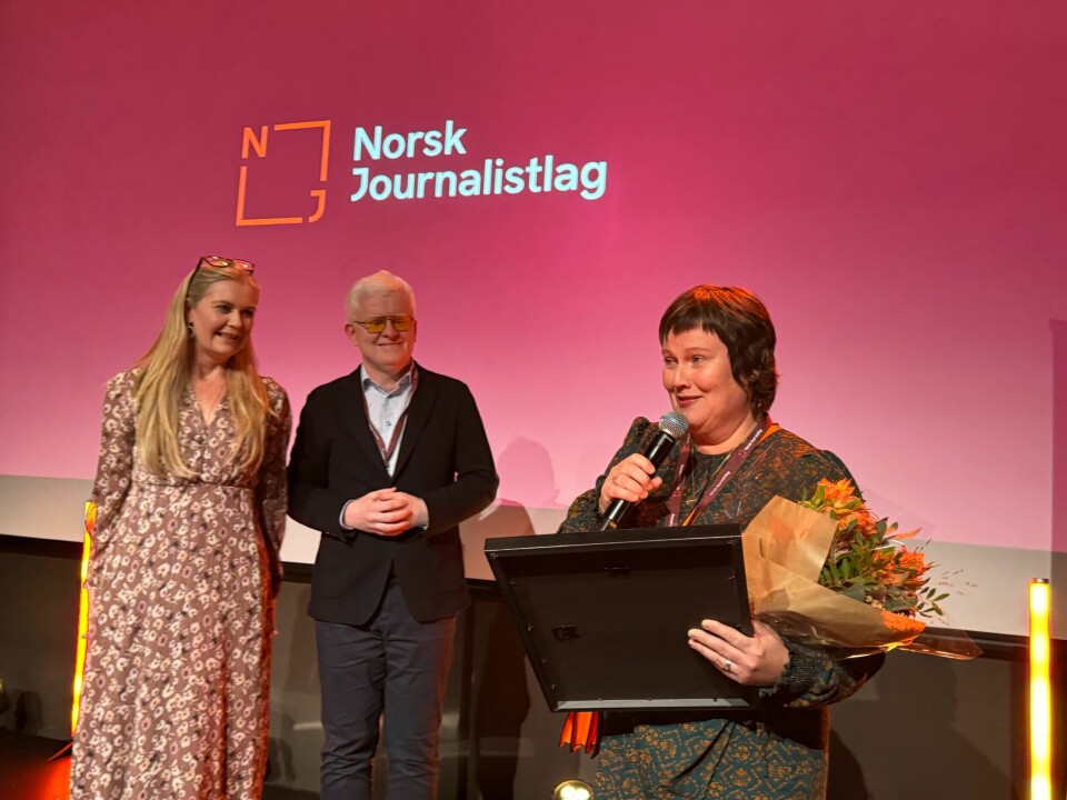 Wenche Schanke Eikum sammen med NJs lederduo Hege Fagerheim og Dag Idar Tryggestad.