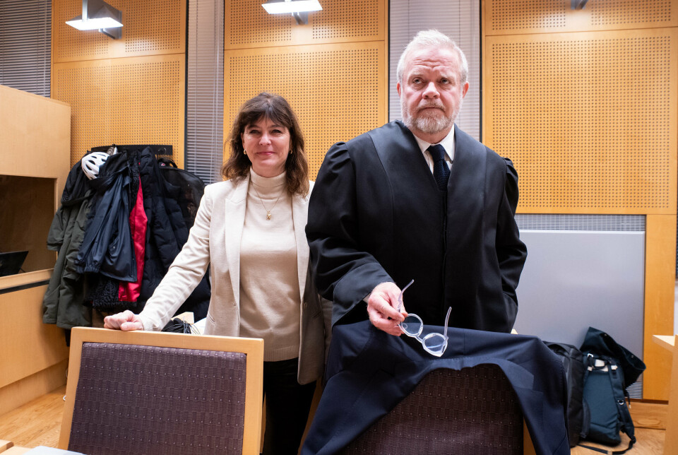 Kjersti Løken Stavrum og Jon Wessel-Aas fra da saken ble behandlet i Oslo tingrett.