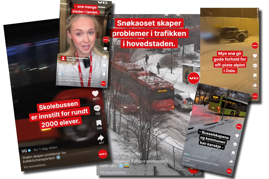 VG satte Tiktok-rekord med værnyhet