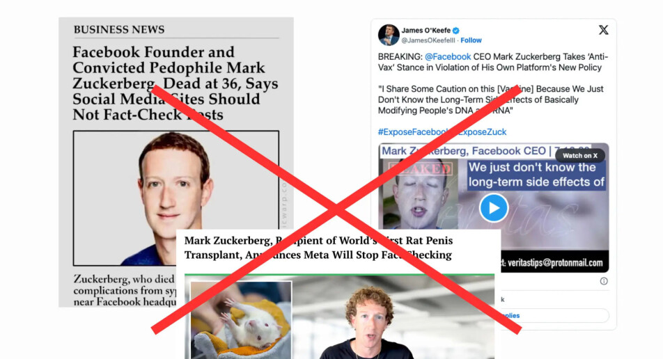 Facebook-brukere troller Zuckerberg etter faktasjekk-vraking