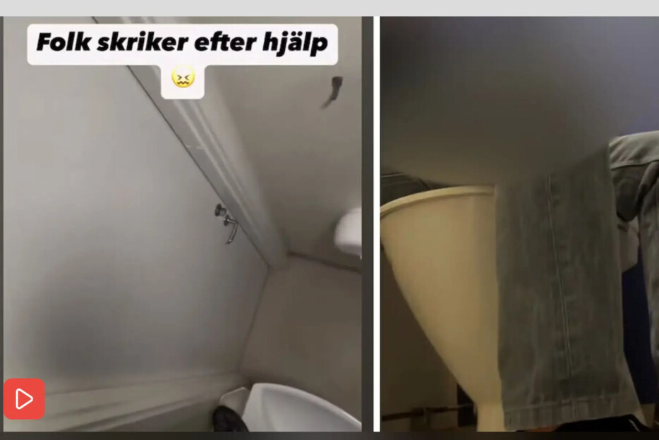 Er det «ni ska bort från Europa» som høres i opptaket?