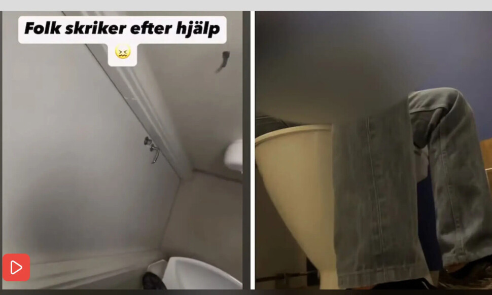 Er det «ni ska bort från Europa» som høres i opptaket?