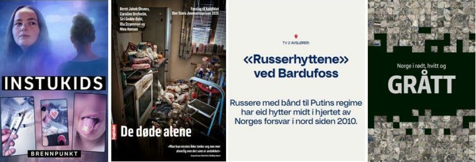 En av disse vinner Den store journalistprisen Den store journalistprisen 2025