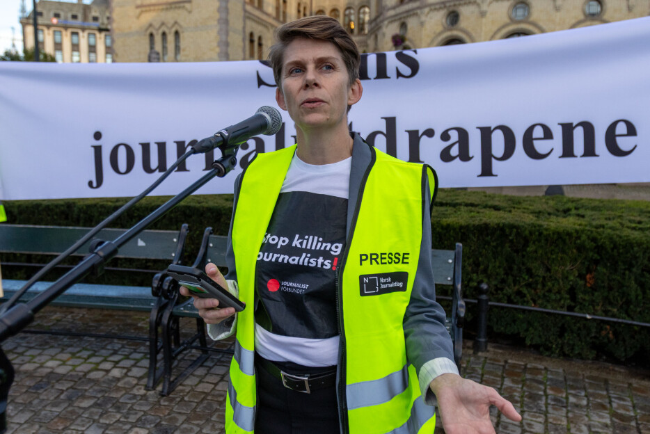 – Vi hadde markering for en måned siden. Siden da har ti journalister til mistet livet
