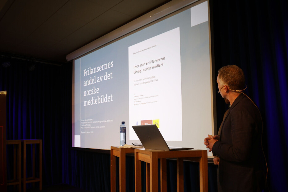 Så stor andel av norske medier er laget av frilansere