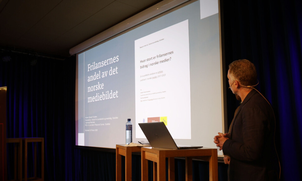 Så stor andel av norske medier er laget av frilansere