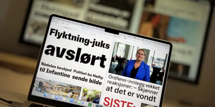 Medier, nettaviser, aviser, skjerm